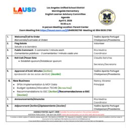 Agenda
